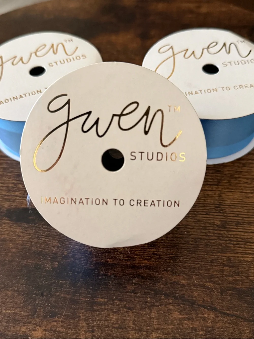 Gwen Studios Satin Ribbon Spools - Light Blue